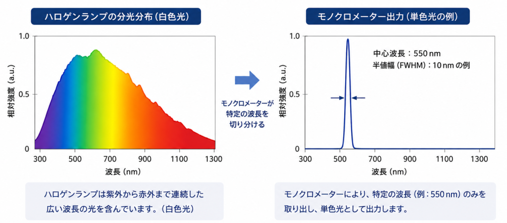 波長可変光源(モノクロメーター式)